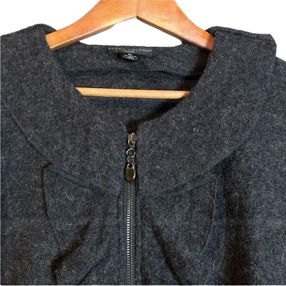 Elena Solano grey 100% boiled wool sweater - Picture 2 of 10